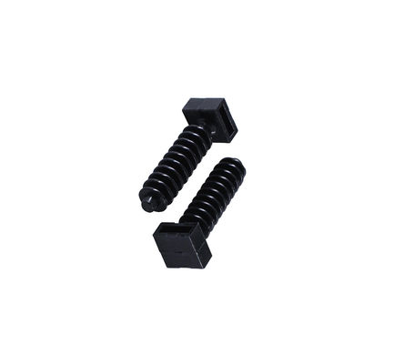 Black Cable Tie Accessories 6mm PP / Nylon 66 Zip Tie Cable Holder