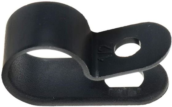 Plastic R Type Cable Clip Clamp ROHS Approved For 13.2mm Plastic Cable Clips